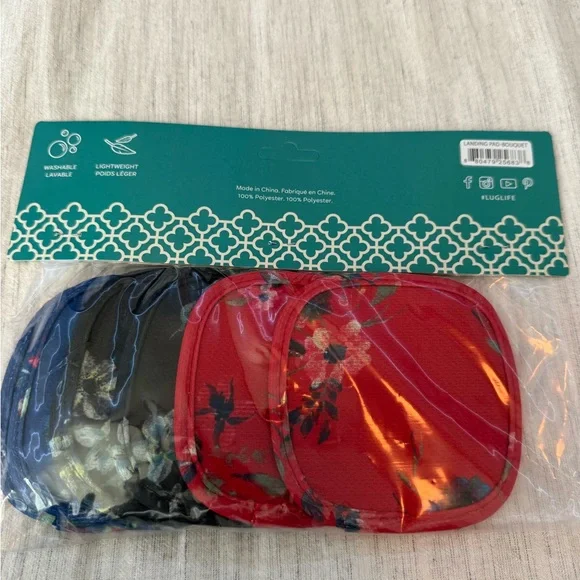 NEW Lug Landing Pad Coasters 6-Pack - Red, Black, Blue - Picture 2 of 3